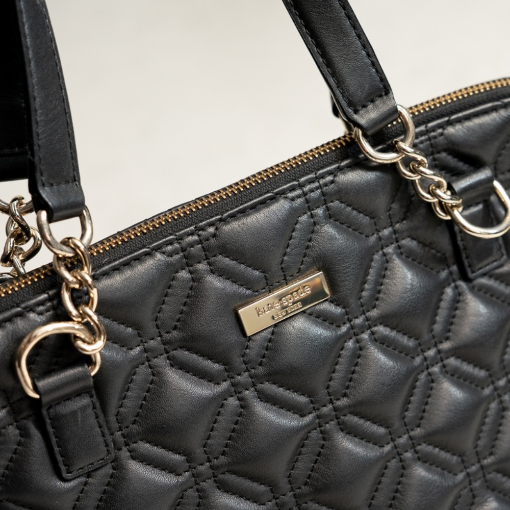 Kate Spade Black Quilted Purse - Picture 2 of 6